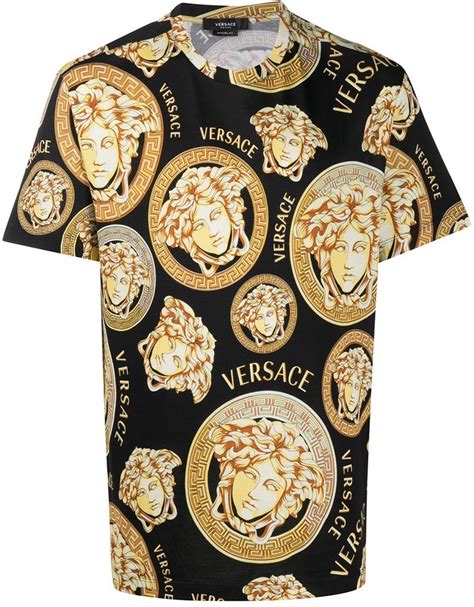 medusa t shirt versace|Versace Medusa print t shirt.